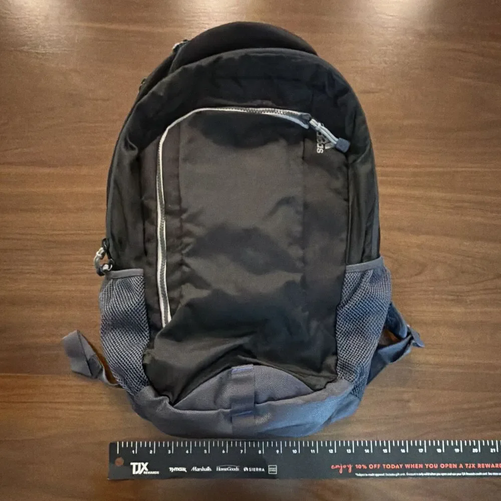 adidas Climaproof Backpack w/ Laptop Sleeve & Mesh Pockets, Black/Blue Good C